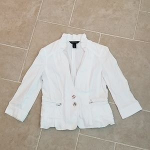 White House black market white blazer